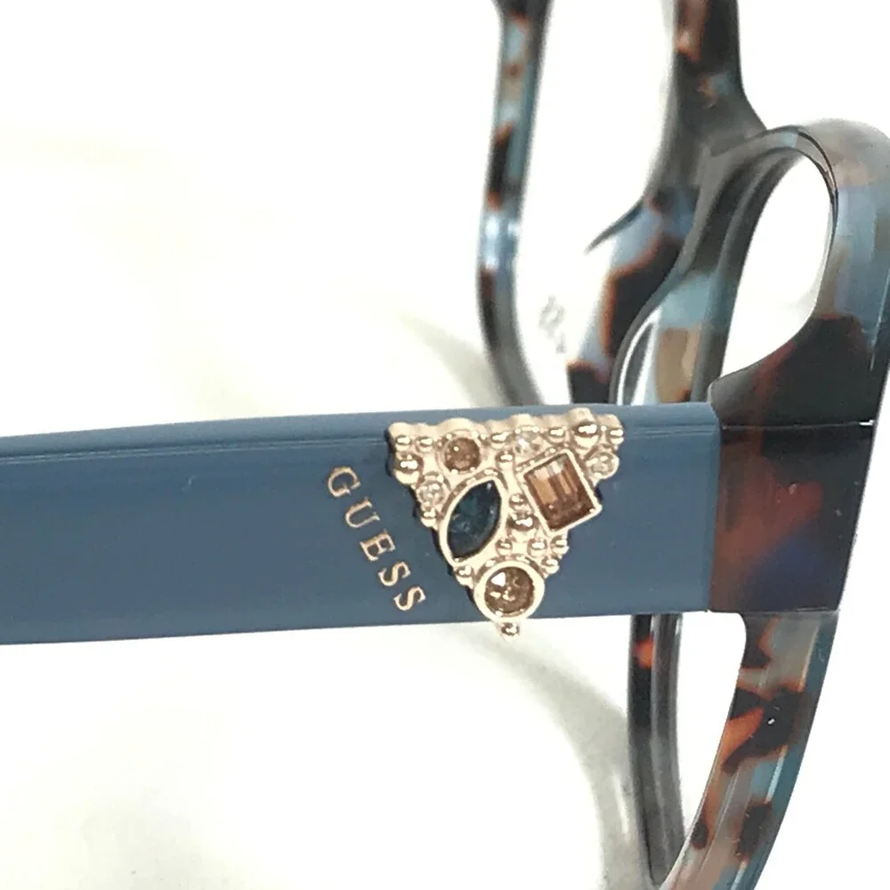 Guess Eyeglasses Frames GU2854-S 092 Blue Tortoise Square Full Rim 53-16-140